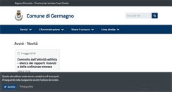 Desktop Screenshot of comune.germagno.vb.it